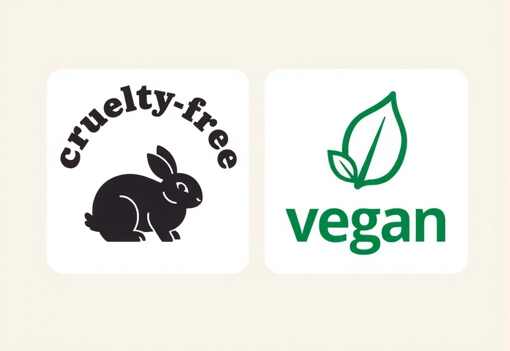 Cruelty-free and vegan certification logos
